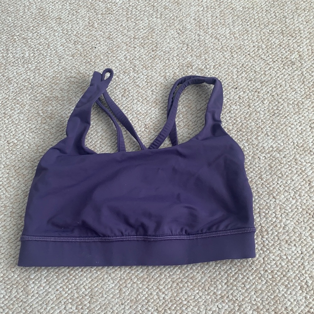 Purple Lululemon sports bra
